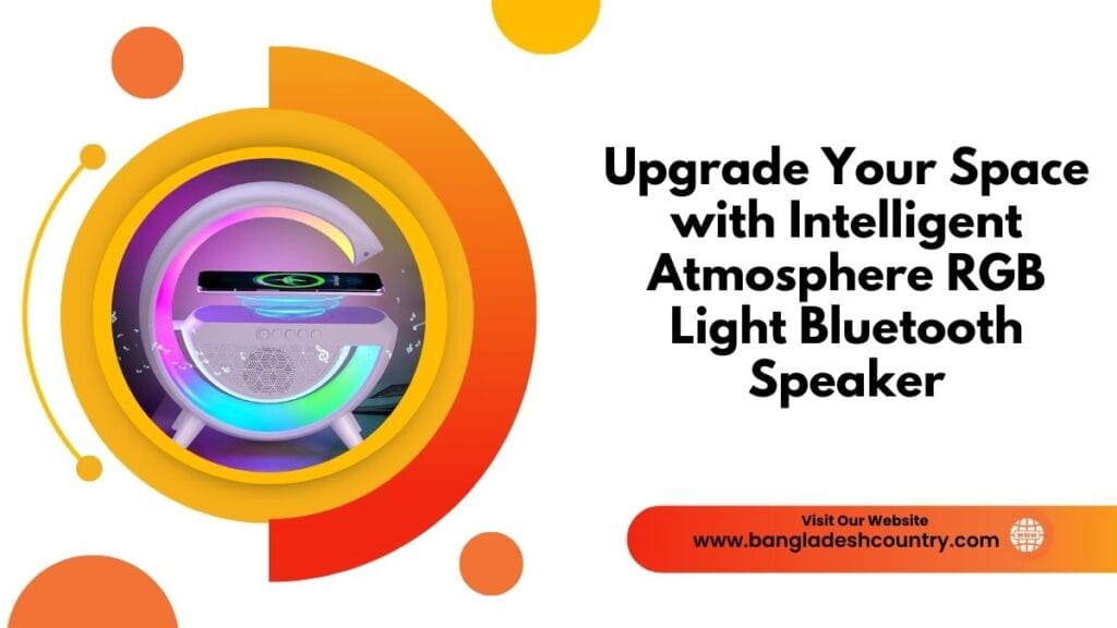 Upgrade Your Space with Intelligent Atmosphere RGB Light Bluetooth Speaker