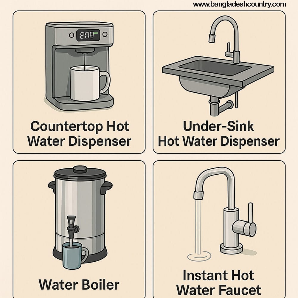 Types of Hot Water Dispensers