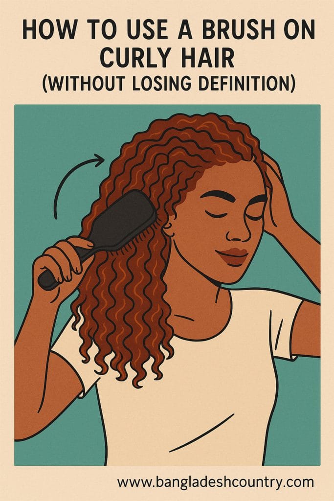How to Use a Brush on Curly Hair (Without Losing Definition)