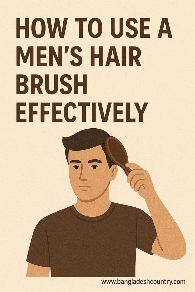 How to Use a Mens Hair Brush Effectively