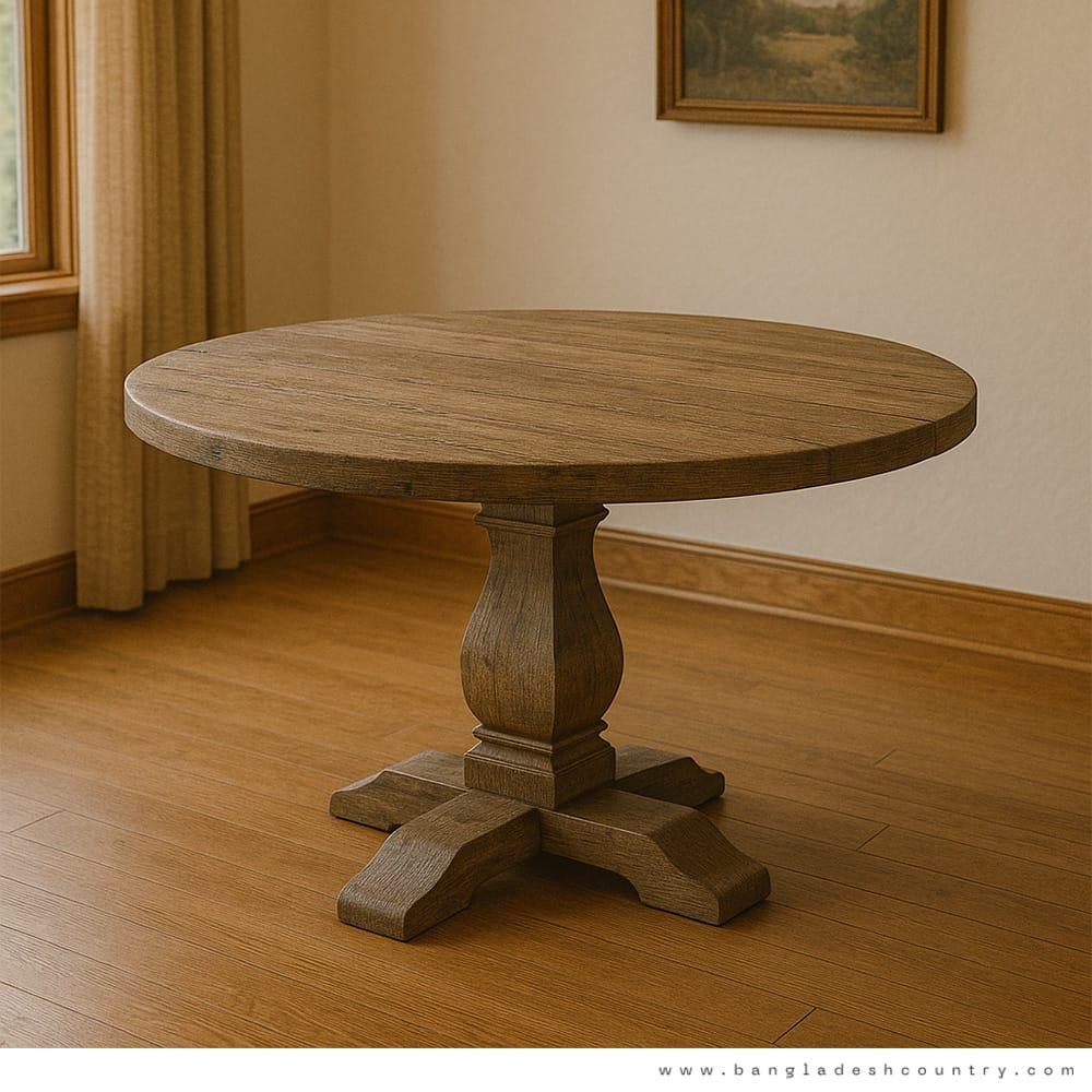 Barnwood-Inspired Round Table