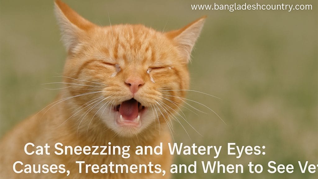 Cat Sneezing and Watery Eyes