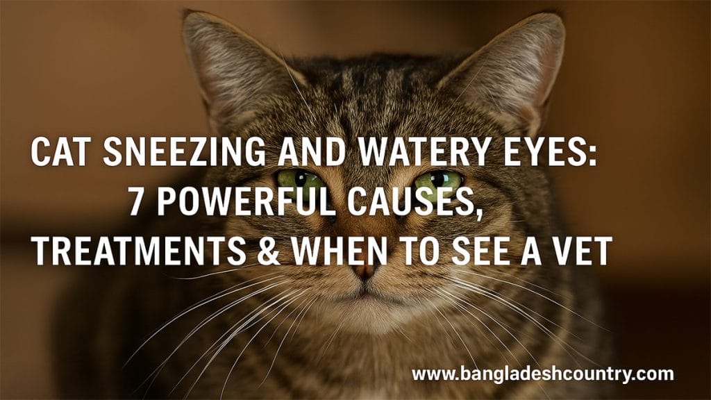 Cat Sneezing and Watery Eyes: 7 Powerful Causes