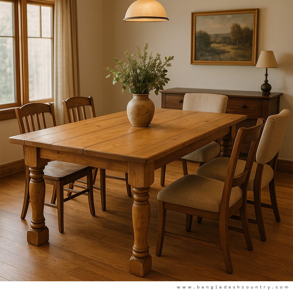 Handcrafted Solid Pine Western Table