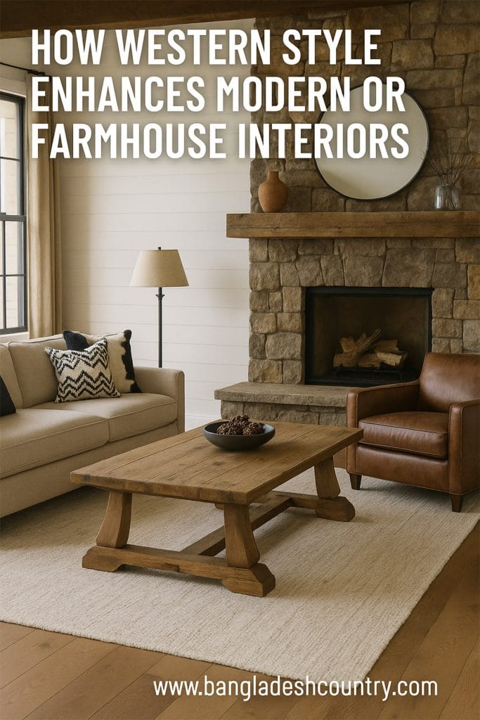 How Western Style Enhances Modern or Farmhouse Interiors