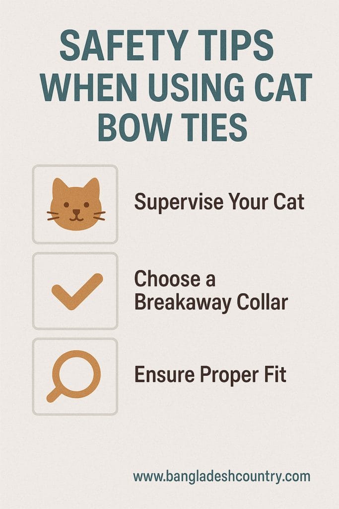 Safety Tips When Using Cat Bow Ties