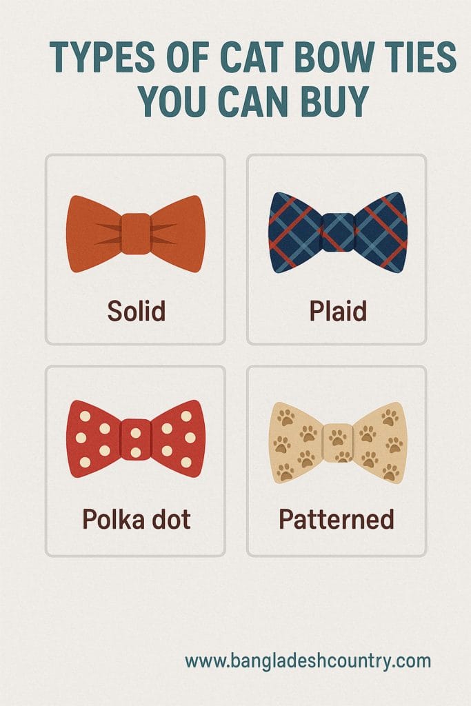 Types of Cat Bow Ties You Can Buy