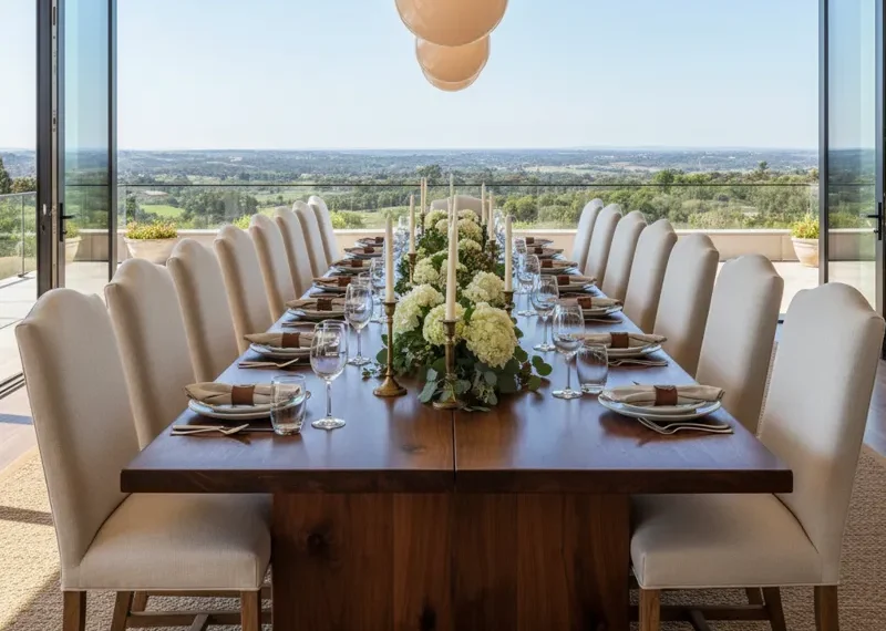 Compact 24-inch wide rectangular dining table made of light-colored wood, designed for small apartments or narrow dining spaces. The table is clean and modern, suitable for one or two people.