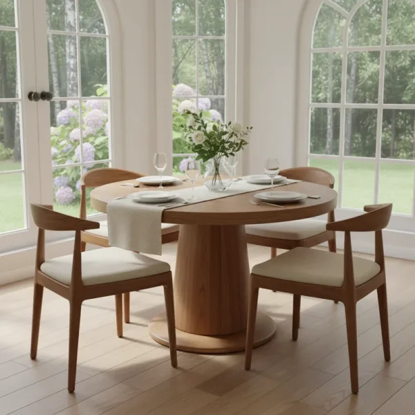 36 inch round dining set with two chairs, perfect for small apartments or kitchen breakfast nooks.