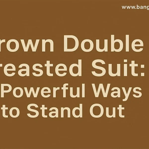 Brown Double Breasted Suit: 7 Best Tips to Stand Out