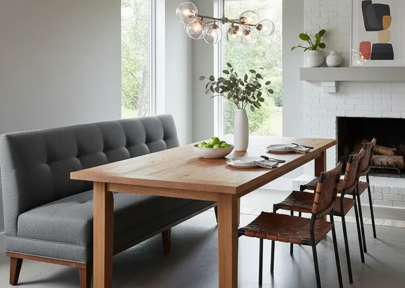 Best 7 Dining Room Table with L Shaped Bench