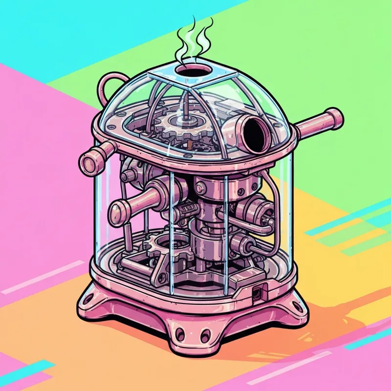 A split-screen image showing four different coffee brewers: a sleek automatic drip machine with a thermal carafe, a minimalist glass pour-over setup o