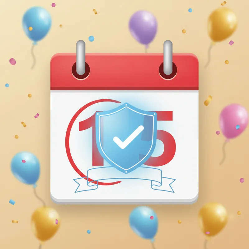 A stylized illustration of a calendar showing a single day circled, with a protective shield icon over it, symbolizing one-day event insurance. The ba