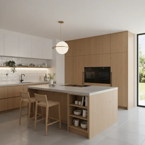 Diverse kitchen furniture styles showcasing modern minimalist cabinets, classic traditional designs, rustic farmhouse decor, and contemporary island layouts.