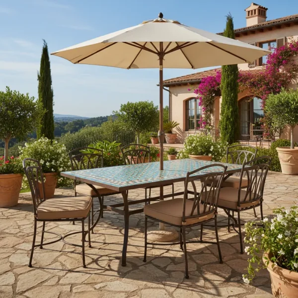Best 5 Patio Furniture with Tile Top Table