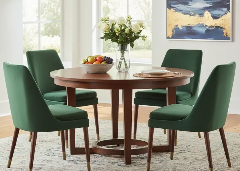 Best 5 Round Dining Table with 4 Legs