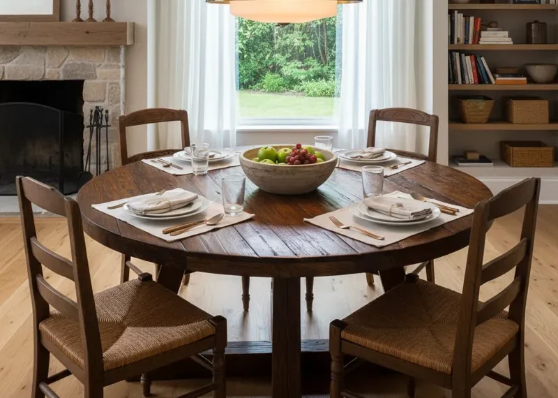 Best 5 Round Wood Dining Room Table