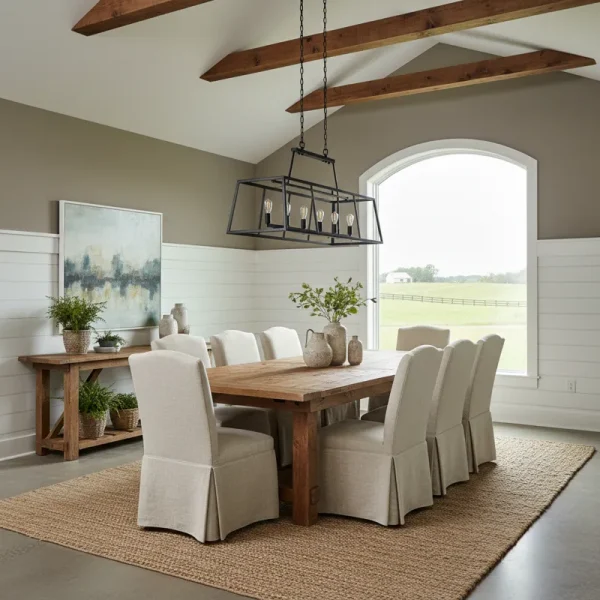 Best 5 Rustic Modern Farmhouse Dining Room Ideas