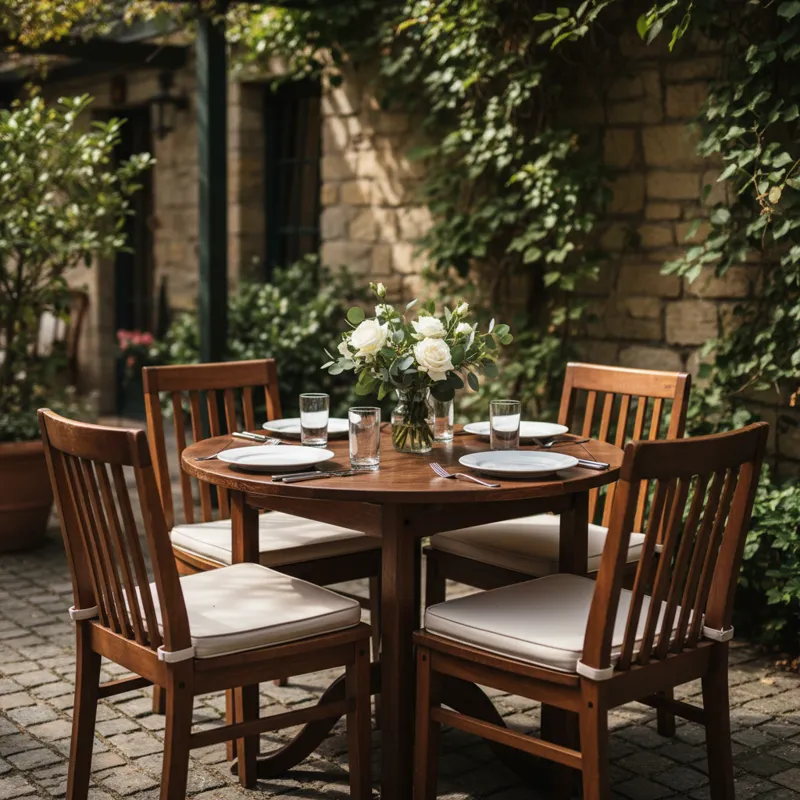 A small circular table with a modern design, ideal for compact dining areas, coffee nooks, or as a stylish side table.