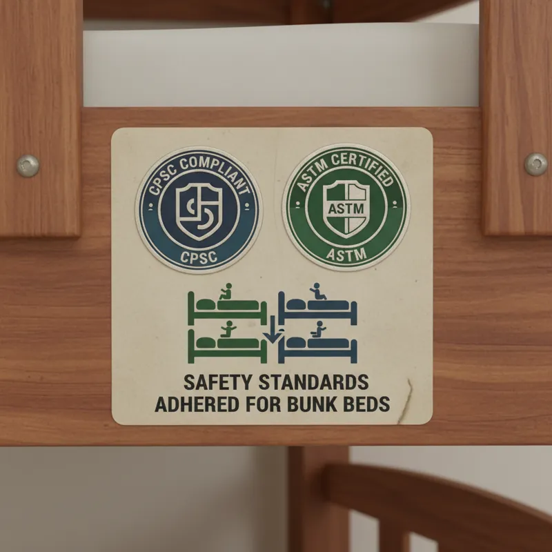 A close-up of a product label showing safety certifications (e.g., CPSC compliant, ASTM certified), emphasizing the importance of adherence to standar