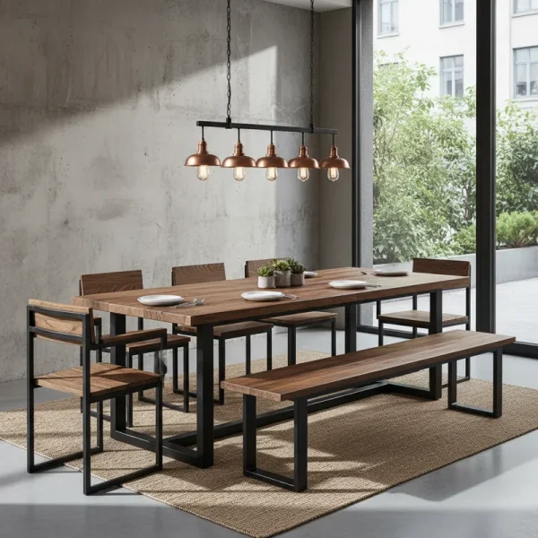 Best 7 Wood and Metal Dining Table Sets